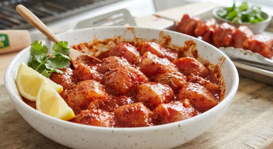 Marinated BBQ Tikka — alternate view